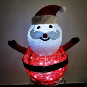 KD упаковочная батарея работает низковольтные фигурки Санта-Клауса снеговика рождественские уличные светодиодные украшения