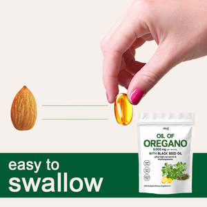 Grosir grosir grosir grosir OEM kapsul minyak Oregano organik 1500mg dukungan imun & ekstrak minyak biji hitam - Product Image 6