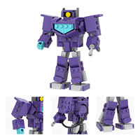 Bloques de Construcción MOOXI MOC1697, 230 Piezas, Robot Deformable, Regalo DIY, Rompecabezas, Juego de Bloques de Construcción de Anime Educativos de Plástico, Juguetes para Niños