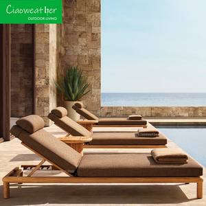 Chaise Lounge para exteriores de gama alta, muebles de exterior con cojines impermeables, tumbonas, chaise de ocio, Patio, <span class=keywords><strong>piscina</strong></span>, tumbona - Product Image 1