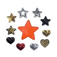 Op maat gemaakte paillettenborduurwerk applicatie voor modeaccessoires
