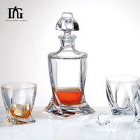 Mini bouteilles de vin vides de 500ml 700ml 750ml bouteille en verre pour liqueur de vodka tequila rhum au design unique