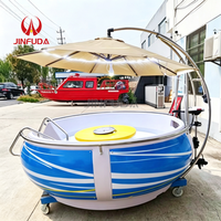 Équipement de jeux aquatiques, bateau donut électrique avec barbecue pour la vente