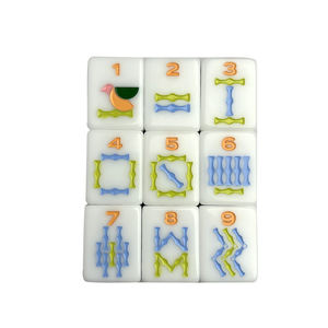 Su misura 2 strati bianco e nero acrilico americano <span class=keywords><strong>Mahjong</strong></span> <span class=keywords><strong>Set</strong></span> con piastrelle 160 di lusso elegante tavolo da gioco per adulti regalo - Product Image 2
