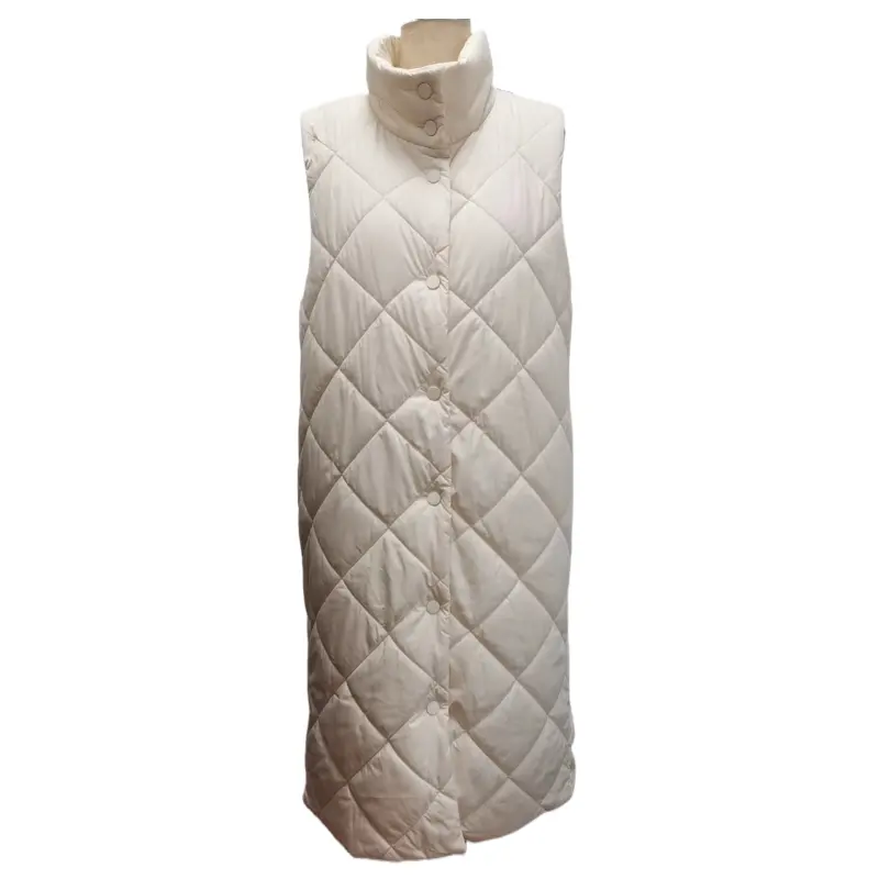 Kadın yastıklı uzun yelek rahat dokuma Polyester Polyester astar ve enstantane ile su geçirmez ve sürdürülebilir özellikleri
