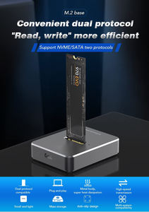 Горячая Распродажа SSD USB Type-C NVME и SATA совместимый M.<span class=keywords><strong>2</strong></span> SSD корпус USB 3,1 Gen2 10 Гбит/с Высокоскоростная передача данных внешний базовый корпус - Product Image 2