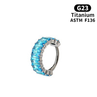 Boucles d'oreilles anneau Getta Candy, bijoux de corps, cartilage d'oreille, septum de luxe, titane G23, anneaux clicker en titane, usage quotidien, vente en gros