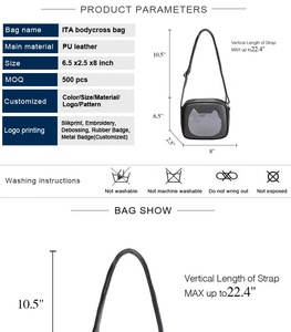 Bolso de hombro cruzado Ita con forma de gato para mujer con diseño de caramelo de moda - Product Image 4