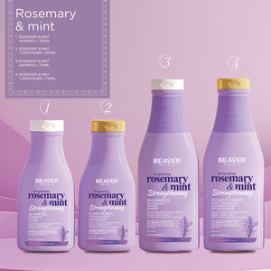 BEAVER Rosmarin-Minze <span class=keywords><strong>Shampoo</strong></span> zur Haarstärkung Erfrischendes Haarwuchs-Conditioner Anti-Schuppen Natürliches Haarpflege-Set - Product Image 5