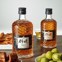 Vin de prune verte en gros 330ml 12% vol, Umeshu frais fermenté à la prune, liqueur de fruits artisanale à faible teneur en alcool pour cocktails de bar