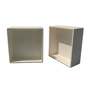 High Purity 95 99 Al2O3 Alumina Ceramic Square Crucible Boat for Melting - Product Image 1