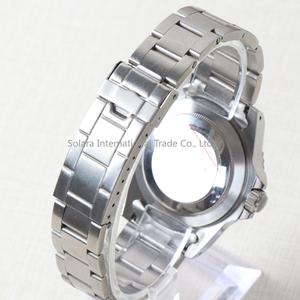Cassa vintage da 39 mm con vetro zaffiro, accessori fai da te per orologi con movimento NH35, cassa per orologio con cinturino in stile retrò e lunetta in alluminio. - Product Image 5