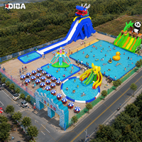 Toboggan aquatique gonflable haut de gamme, grande personnalisation, pour parc aquatique commercial, événements en plein air