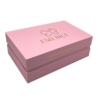 Boîte cadeau de luxe personnalisée pour épaule et cou, boîte d'emballage rigide pour soins de la peau avec couvercle et base, boîte en deux parties, haut et bas, pour coffret beauté