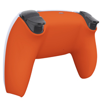 Remplacement de coque de remplacement de qualité supérieure au toucher doux Orange vif remplacement de coque de plaque arrière pour manette sans fil Playstation 5 PS5
