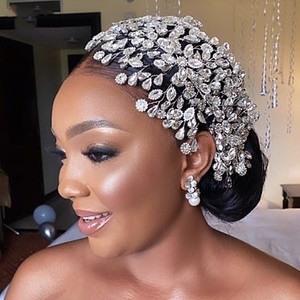 Accessoires de bijoux de cheveux de <span class=keywords><strong>mariage</strong></span> bandeaux en strass pour mariée <span class=keywords><strong>mariage</strong></span> couronne reine diadème couvre-chef de mariée - Product Image 3