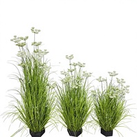 Rumput Bawang Buatan, Rumput Lili Buatan, Pot Bunga Renda Buatan 70cm/90cm/120cm Dekorasi Fotografi Pernikahan dan Lanskap Rumah