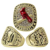 Set de Anillos de Campeonato de los St. Louis Cardinals 1926-2013, Joyería de Moda, Anillos de Piedras Preciosas Estilo Hip Hop, Caja de Exhibición para Hombre