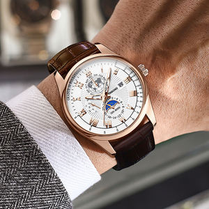 Vintage <b>Men's</b> <b>Waterproof</b> Luminous Quartz <b>Watch</b> 44mm Stainless Steel Band 30M Water Resistant Casual Senior Student Teenager - Product Image 2