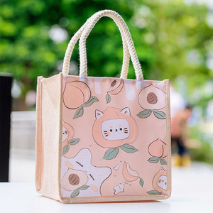 Borsa Shopping Bianca Manici <span class=keywords><strong>Verdi</strong></span> Per La Spesa X Large Con Logo Einfache Einkaufstaschen Aus Stoff - Product Image 5