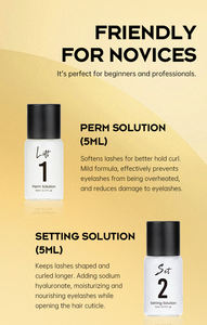 Kit de Loción de Queratina Gollee 2 en 1 para Uso en Casa y Salón - Tinte Semipermanente sin Olor para Lifting de Pestañas y Cejas, Libre de Bromato de Sodio - Product Image 3