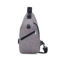 Sac de poitrine pour homme le plus vendu, sac de poitrine léger en polyester à bandoulière pour les week-ends en plein air