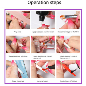 Modèle professionnel d'extension d'ongles sans forme, design mixte, 288 pièces, double moule d'extension d'ongles pour Polygel - Product Image 3