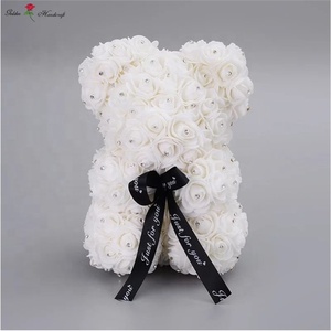 AI-076 Oso <span class=keywords><strong>de</strong></span> Peluche <span class=keywords><strong>de</strong></span> Flores <span class=keywords><strong>de</strong></span> Rosa Hecho a Mano con Diamantes, el Mejor Regalo <span class=keywords><strong>de</strong></span> <span class=keywords><strong>Boda</strong></span>, Oso <span class=keywords><strong>de</strong></span> Espuma <span class=keywords><strong>de</strong></span> Poliestireno Preservado, Múltiples Ocasiones: Halloween, Graduación, Pascua - Product Image 6