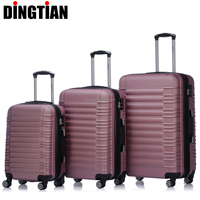 Valise rigide en ABS et polyester 20/24/28 pouces, légère, étanche, avec serrure à combinaison, roulettes silencieuses universelles 4 roues, pour affaires