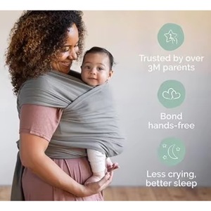 Échantillon Gratuit Porte-Bébé Écharpe de Portage pour Nouveau-nés - Essentiels pour le Portage de Bébé - Écharpe de Portage et de Swaddle pour Nouveau-nés - Product Image 3