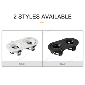 2-đầu MR16 Downlight chủ Bracket Khung bên ngoài Trần GU10 đèn cup Spotlight nhúng phụ kiện E27 Đèn chủ vít - Product Image 5