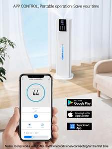 Humidificateur d'<span class=keywords><strong>air</strong></span> ultrasonique intelligent RUNAL de 8 litres, à grande capacité, sur pied, avec lumière LED pour la maison - Product Image 2