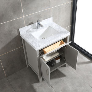 Meuble-lavabo haut de gamme de 30 pouces avec vasque en céramique et caractéristiques résistantes à l'eau - Product Image 5