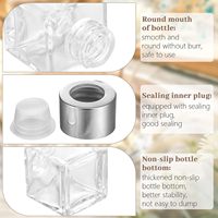 Bouteilles diffuseurs d'aromathérapie de luxe en verre transparent vides de 50ml/100ml/150ml/200ml, rechargeables, pour diffuseurs à bâtonnets, pour parfums d'intérieur et projets DIY