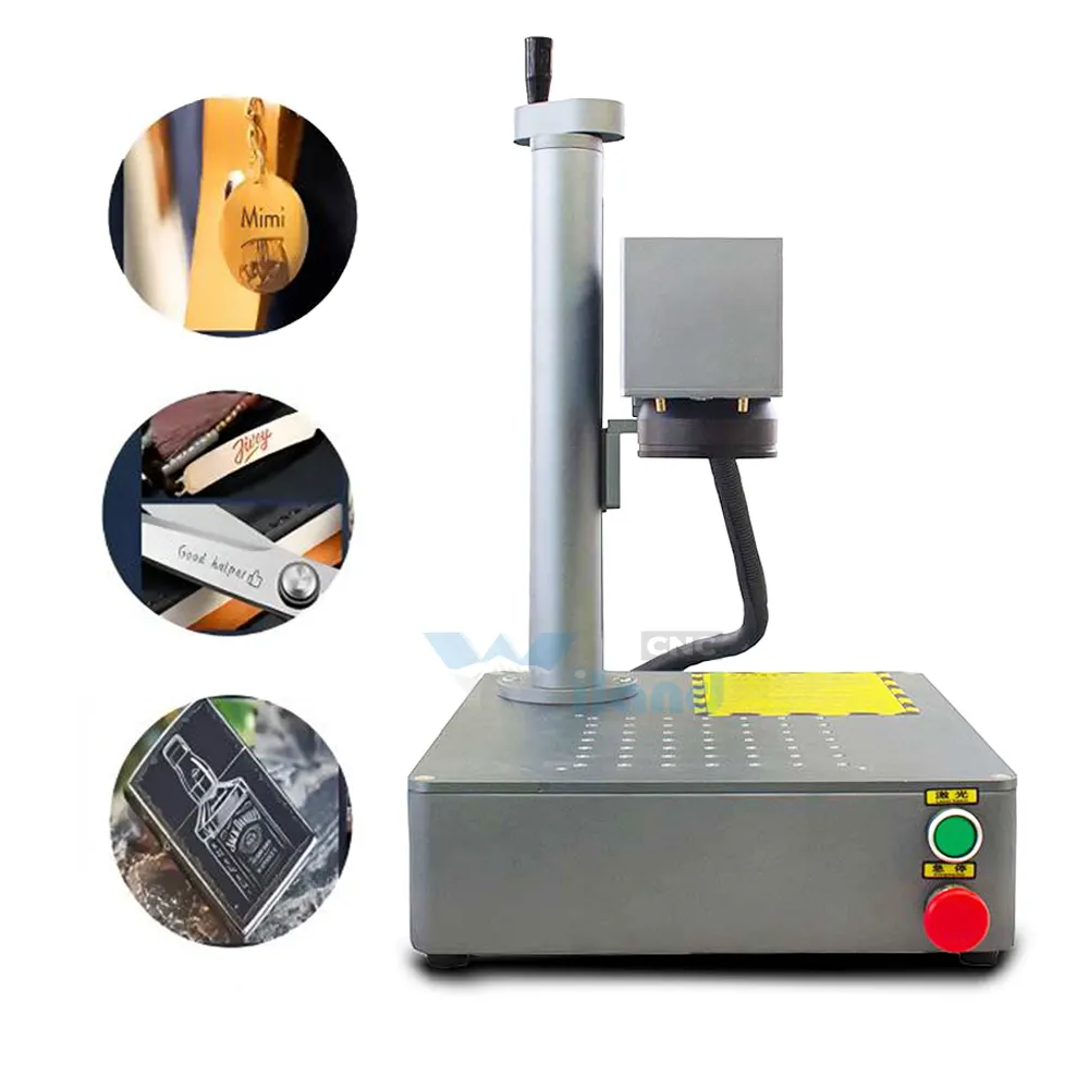 Light Weight 20W 30W Mini Portable Fiber Laser Marking Machine Laser Engraving Price For Metal Plastic Pen Gold Silver Jewelry