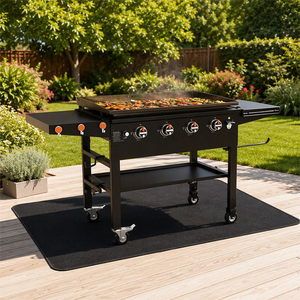 Tapis de barbecue extra large ignifuge, protection de terrasse antidérapante, tapis sous plaque chauffante pour camping, jardin et cuisine en extérieur - Product Image 2