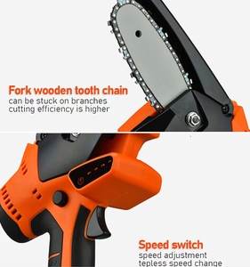 <span class=keywords><strong>Motosierra</strong></span> eléctrica portátil de 4 pulgadas y 12V, cortadora de cadena de árbol con batería - Product Image 4