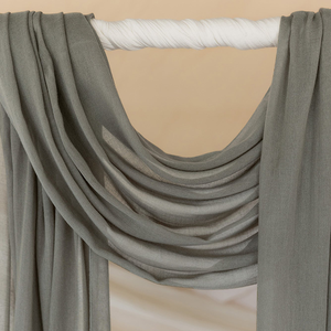 Màu Sắc Mới Thời Trang Chất Lượng Cao Mô Hình Cạnh Rộng Khâu Khăn Choàng Mềm Phụ Nữ Hijab - Product Image 4