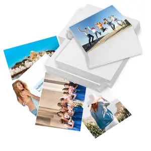 도매 광택 인쇄 안료 잉크젯 자체 접착 비닐 PP 홀로그램 사진 스티커 잉크젯 종이 롤