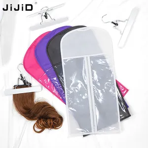 JiJiD接发袋低最小起订量定制标志高品质聚氯乙烯假发收发袋接发包装袋