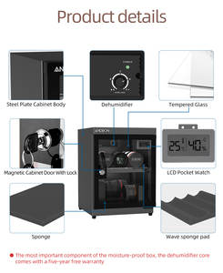 Gabinete Deshumidificador de Bolsillo ANDBON AB-30C 30L, Construcción de Acero y Aluminio, Alimentado por Enchufe, para Cámaras - Product Image 5