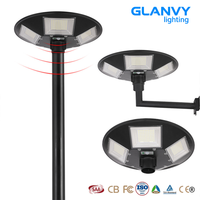 Lampadaire solaire extérieur IP65 DC 300W, éclairage LED rond pour poteau, jardin, parc, aménagement paysager, zone de stationnement communautaire