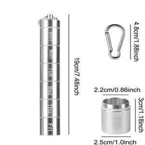 กล่องใส่ยาโลหะอเนกประสงค์แบบขายส่ง กล่องยาพกพาสำหรับเดินทาง - Product Image 3