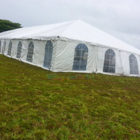 Grands événements 200 300 personnes Tente de mariage Tente de luxe en aluminium Toit en PVC transparent Tente de réception Tentes pour événements Festival