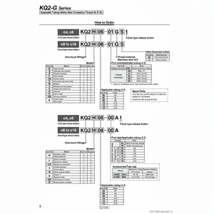 นิวเมติก SMC ฟิตติ้งแบบ one-touch KQ2Y10-02GS ชิ้นส่วนนิวเมติก - Product Image 1