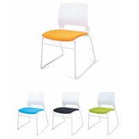 Best-seller pas cher chaise minimaliste en plastique acier chaise hôtel conférence réunion empilable chaises modernes