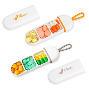 <b>Plastic</b> Eco-Friendly Portable Waterproof Mini Multifunctional Partition Medicine Storage <b>Box</b> for Travel - Product Image 1