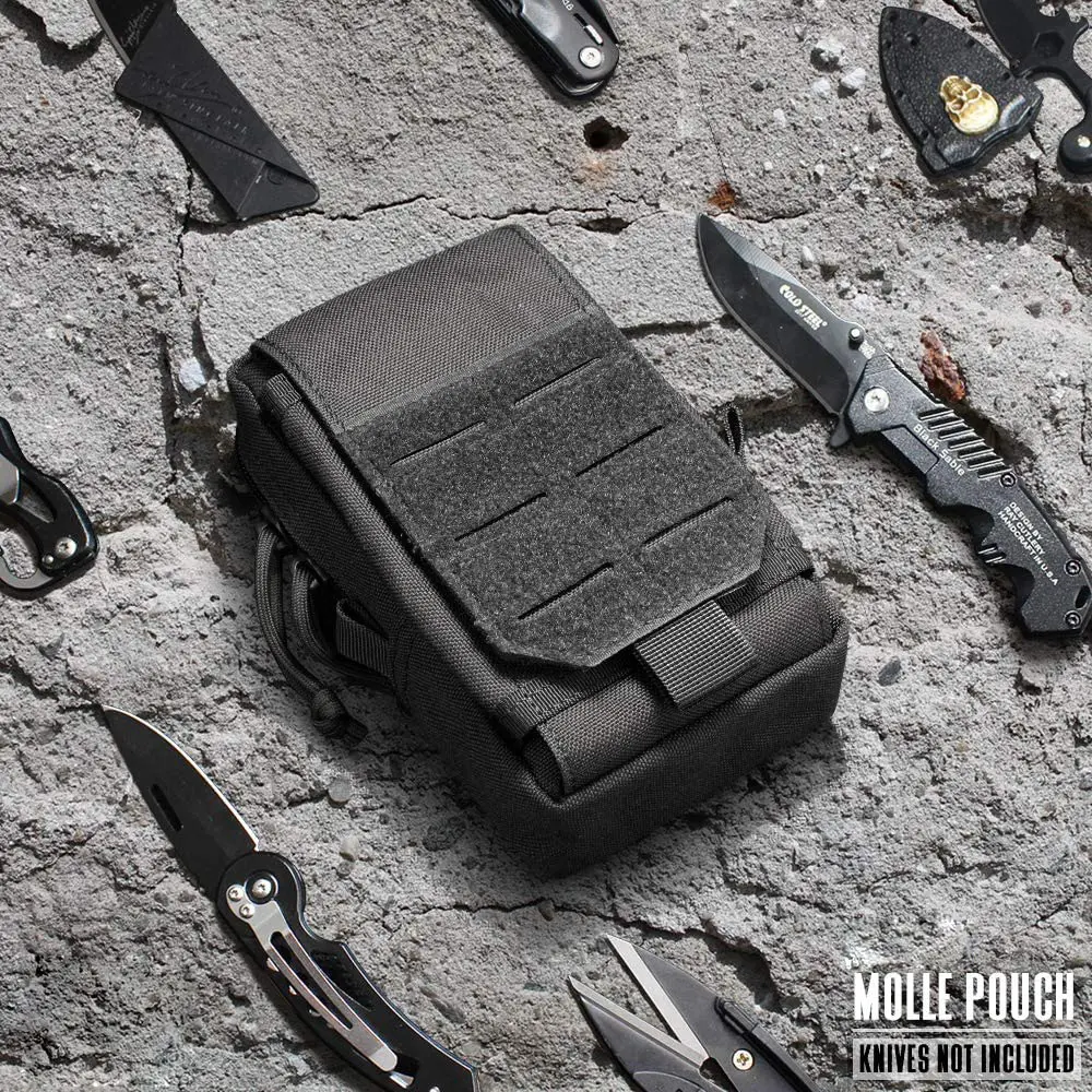 MOLLE กระเป๋าไอแพ็คโทรศัพท์กระเป๋าแนวยุทธวิธี EDC อเนกประสงค์ได้รับการรับรอง IS09901