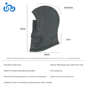 Calidez de invierno y protección contra el frío Pasamontañas de ala grande Cubierta de cara completa Pasamontañas Máscara de esquí Máscara facial de esquí para hombres y mujeres - Product Image 3