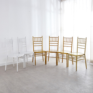 Chaises empilables à base métallique en plastique Elegent en plastique de chaises de banquet de meubles commerciaux - Product Image 3